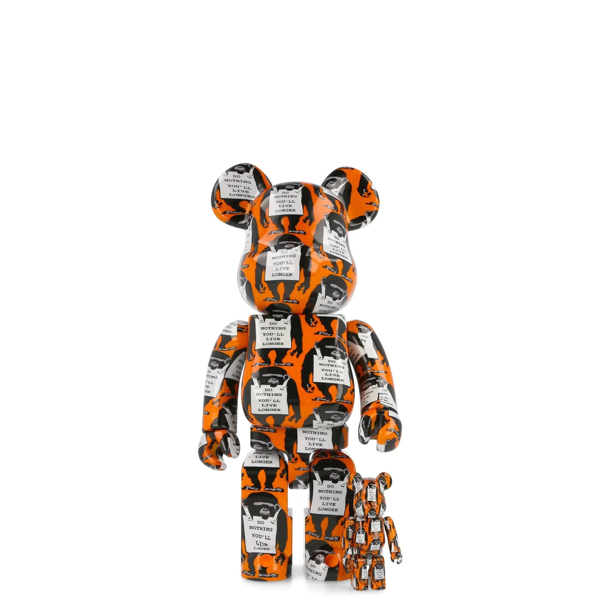 Fashion Brandalism x Be@rbrick Monkey Sign 400% + 100% Women Home Accessories|Home Accessories