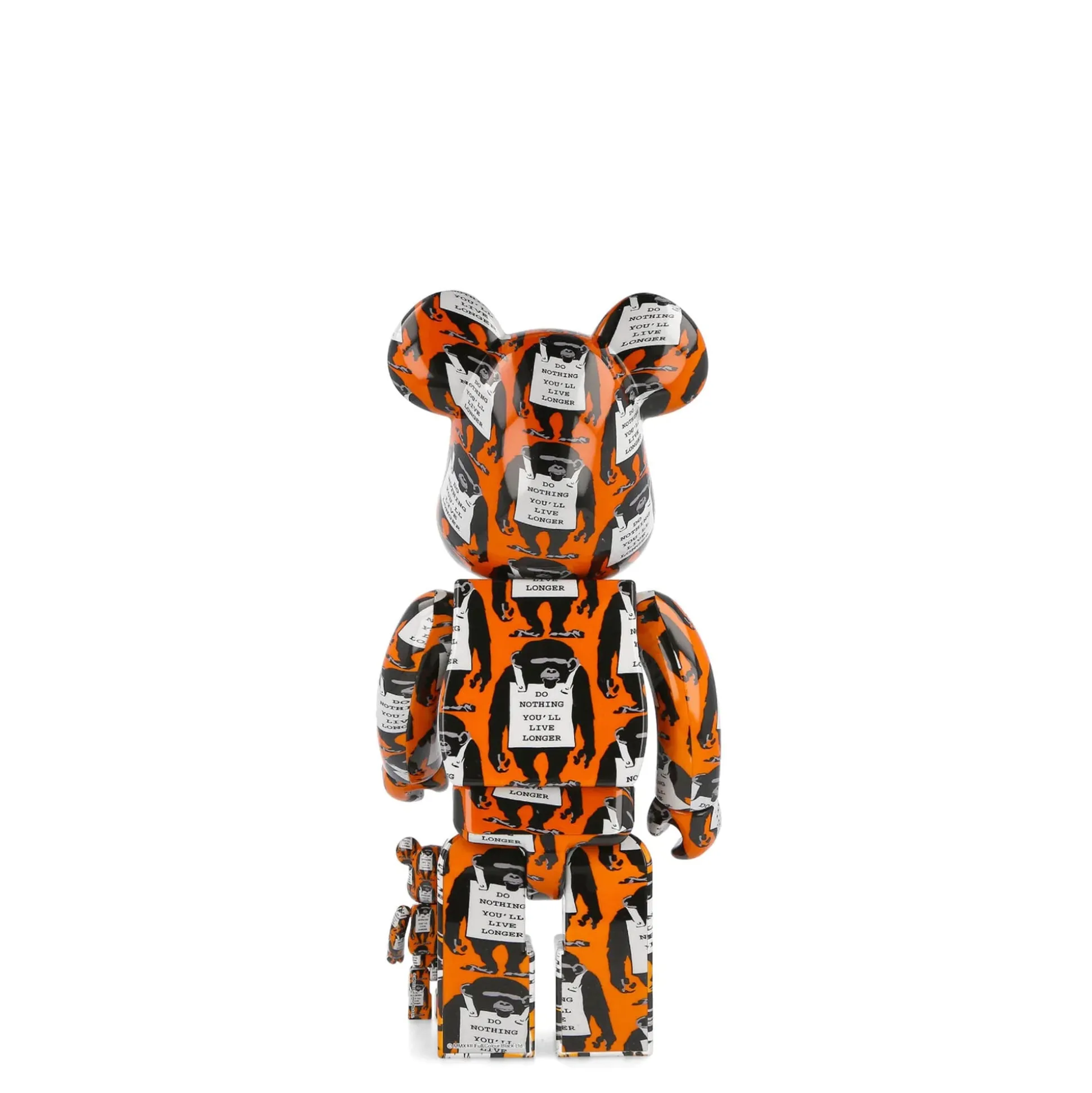 Fashion Brandalism x Be@rbrick Monkey Sign 400% + 100% Women Home Accessories|Home Accessories
