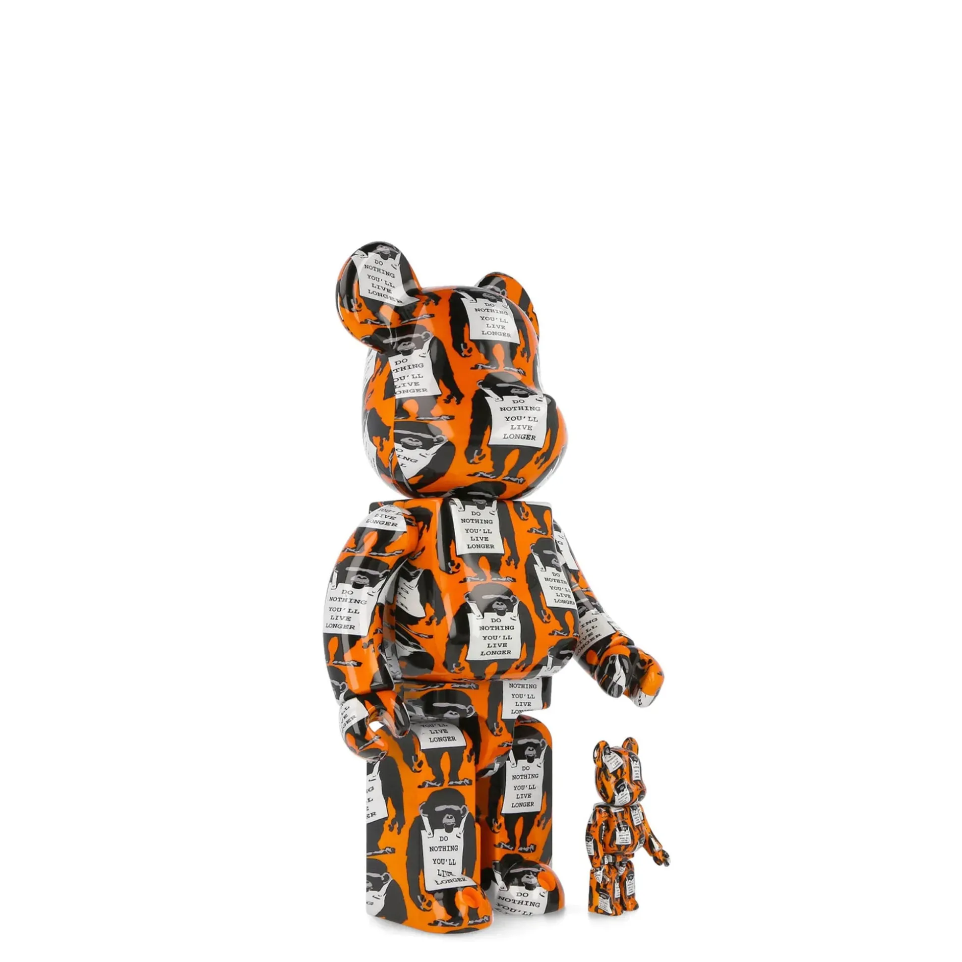 Fashion Brandalism x Be@rbrick Monkey Sign 400% + 100% Women Home Accessories|Home Accessories