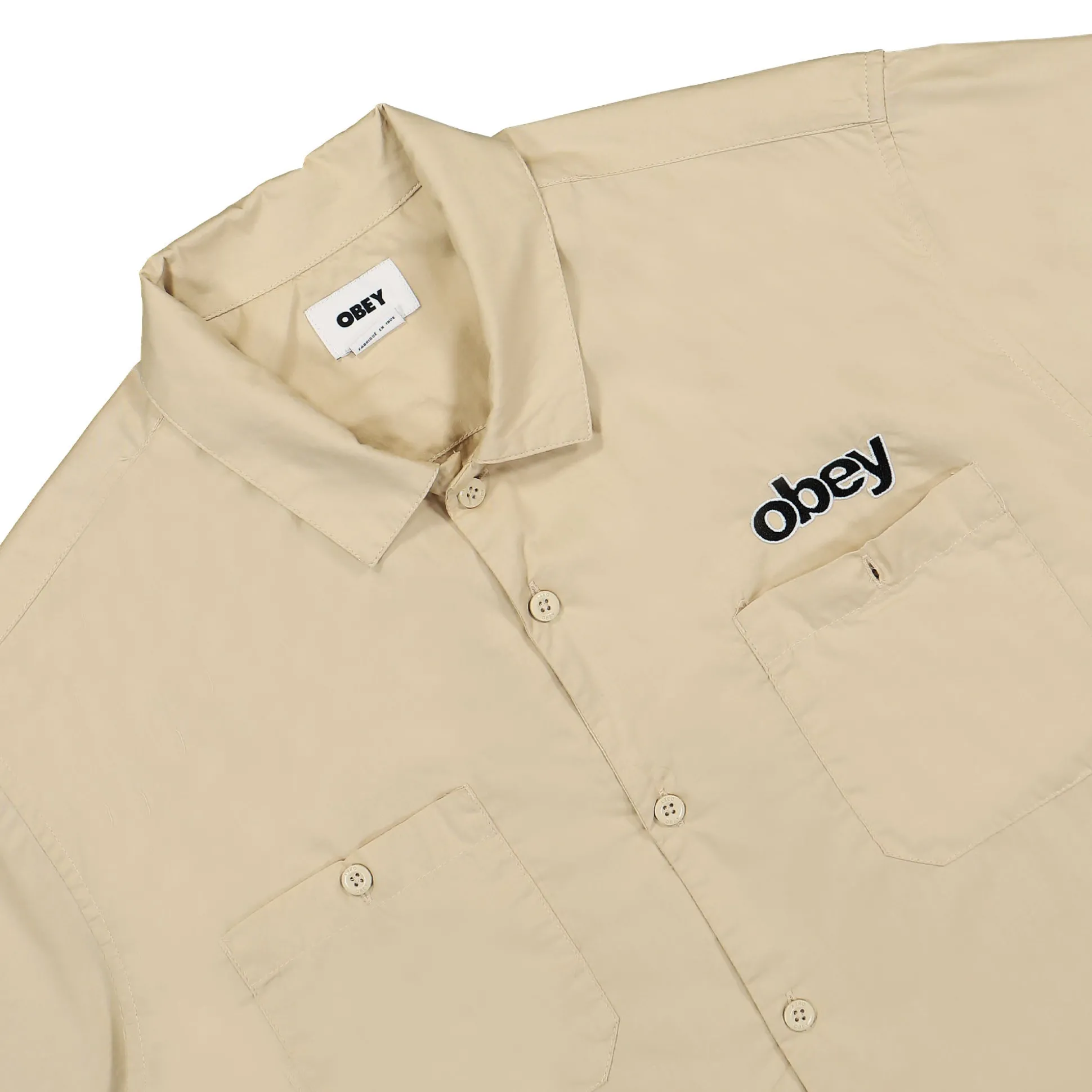 Fashion Clock in Woven Shirt Shirts