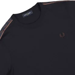 Fashion Contrast Tape Ringer T-Shirt Women T-Shirts & Long Sleeves|T-Shirts & Long Sleeves