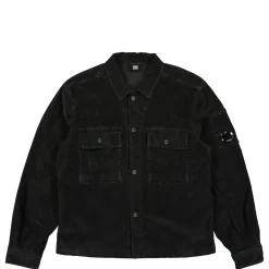 Clearance Corduroy Buttoned Utility Overshirt Shirts