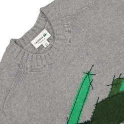 Clearance Crocodile Motif Carded Wool Sweater Sweatshirts & Hoodies