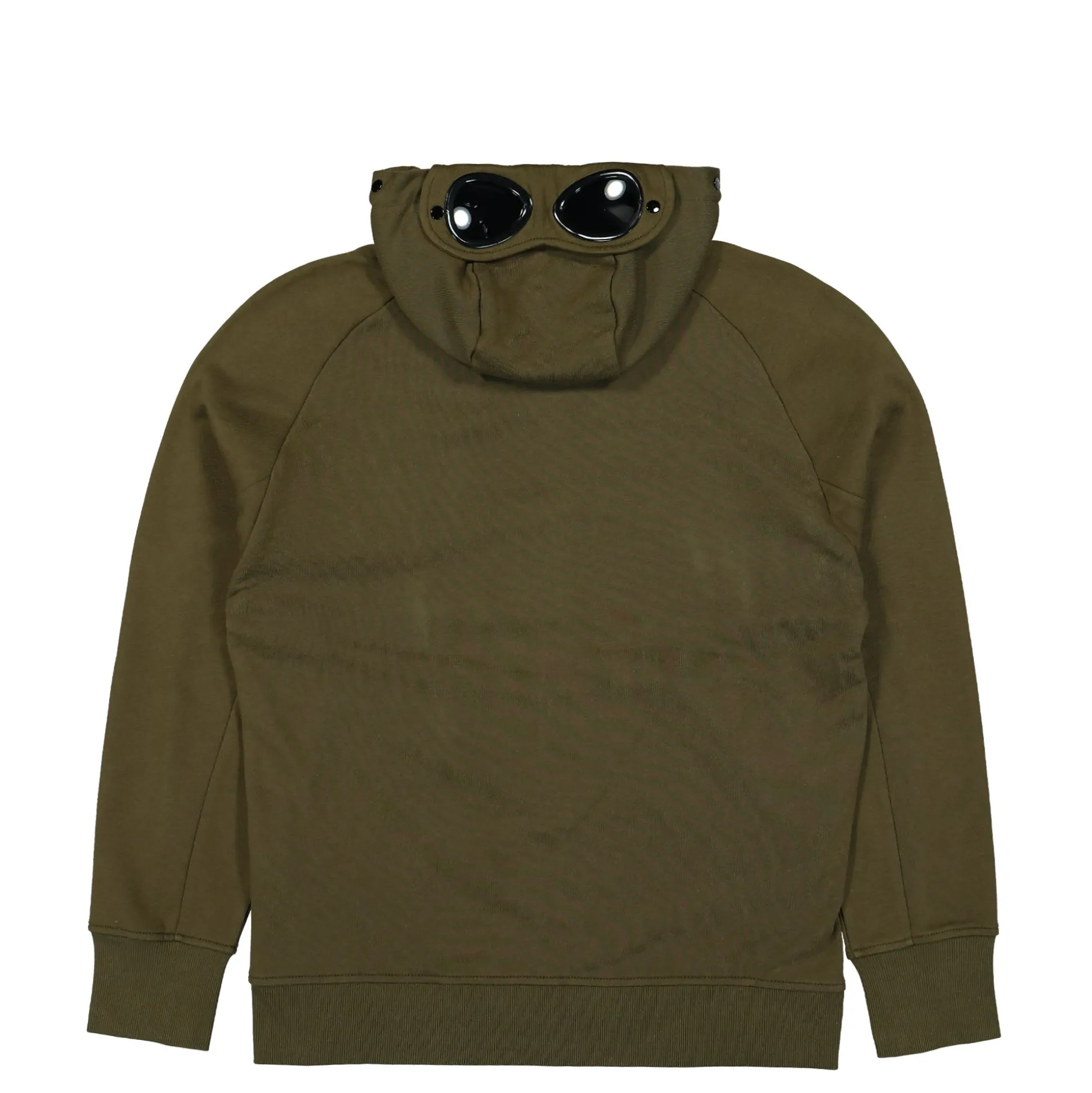 Hot Diagonal Raised Fleece Goggle Zipped Hooded Sweatshirt Sweatshirts & Hoodies