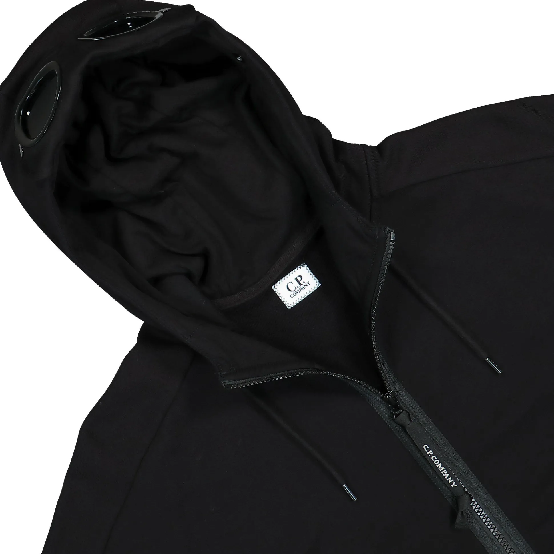 Outlet Diagonal Raised Fleece Goggle Zipped Hoodie Sweatshirts & Hoodies