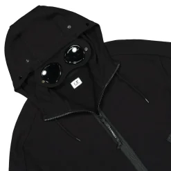 Best Sale Diagonal Raised Fleece Goggle Zipped Hoodie Sweatshirts & Hoodies