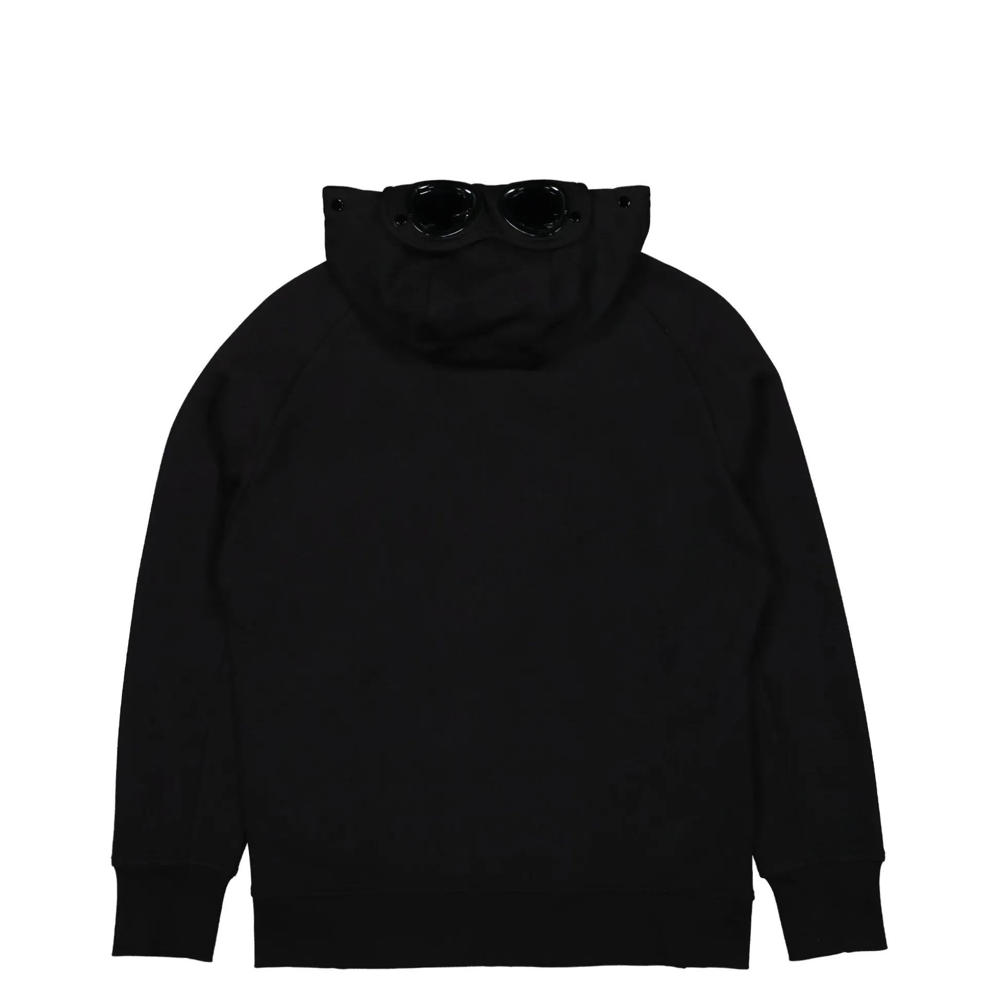 Shop Diagonal Raised Fleece Goggle Zipped Hoodie Sweatshirts & Hoodies