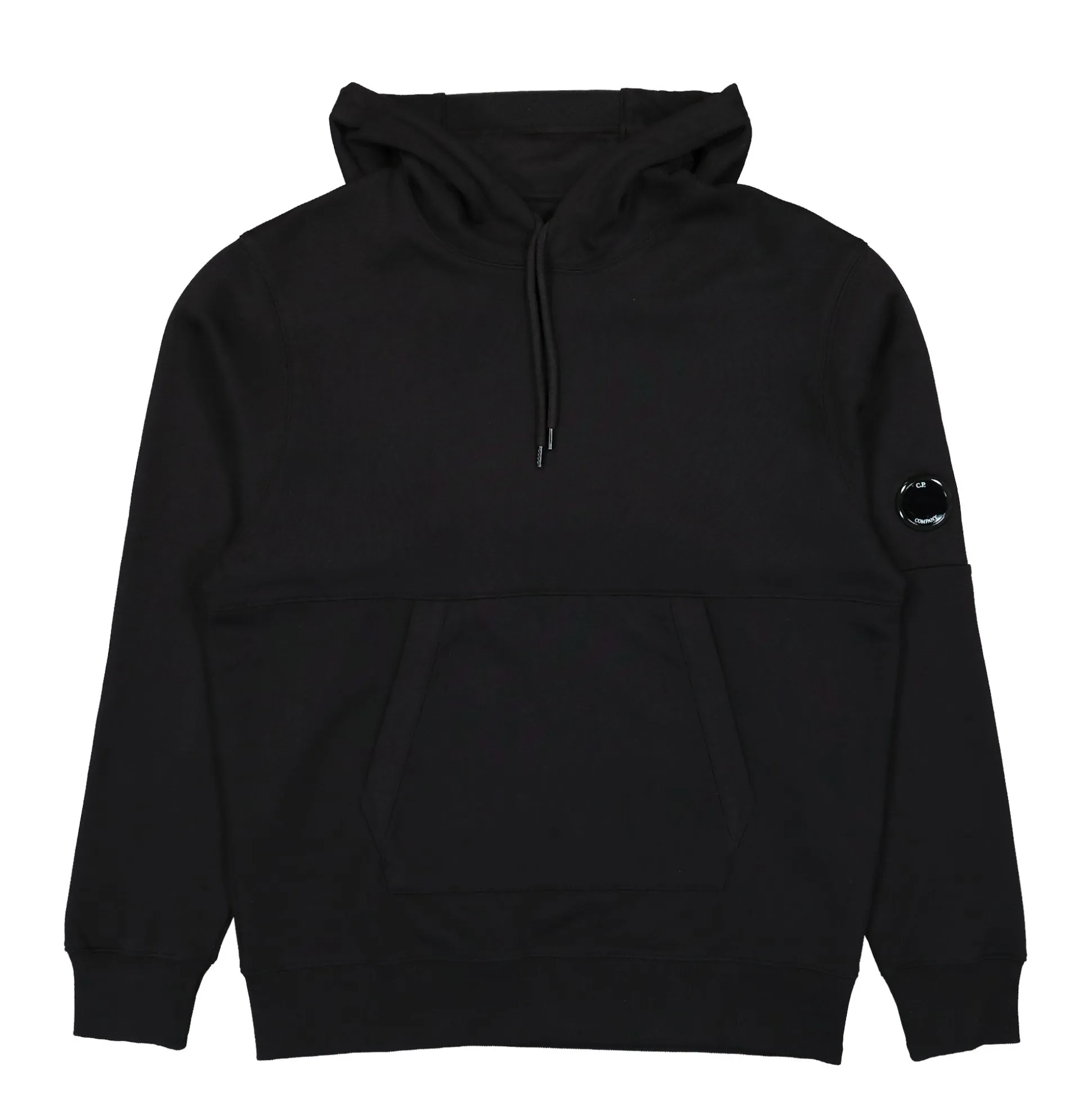 Hot Diagonal Raised Fleece Lens Hooded Sweatshirt Sweatshirts & Hoodies