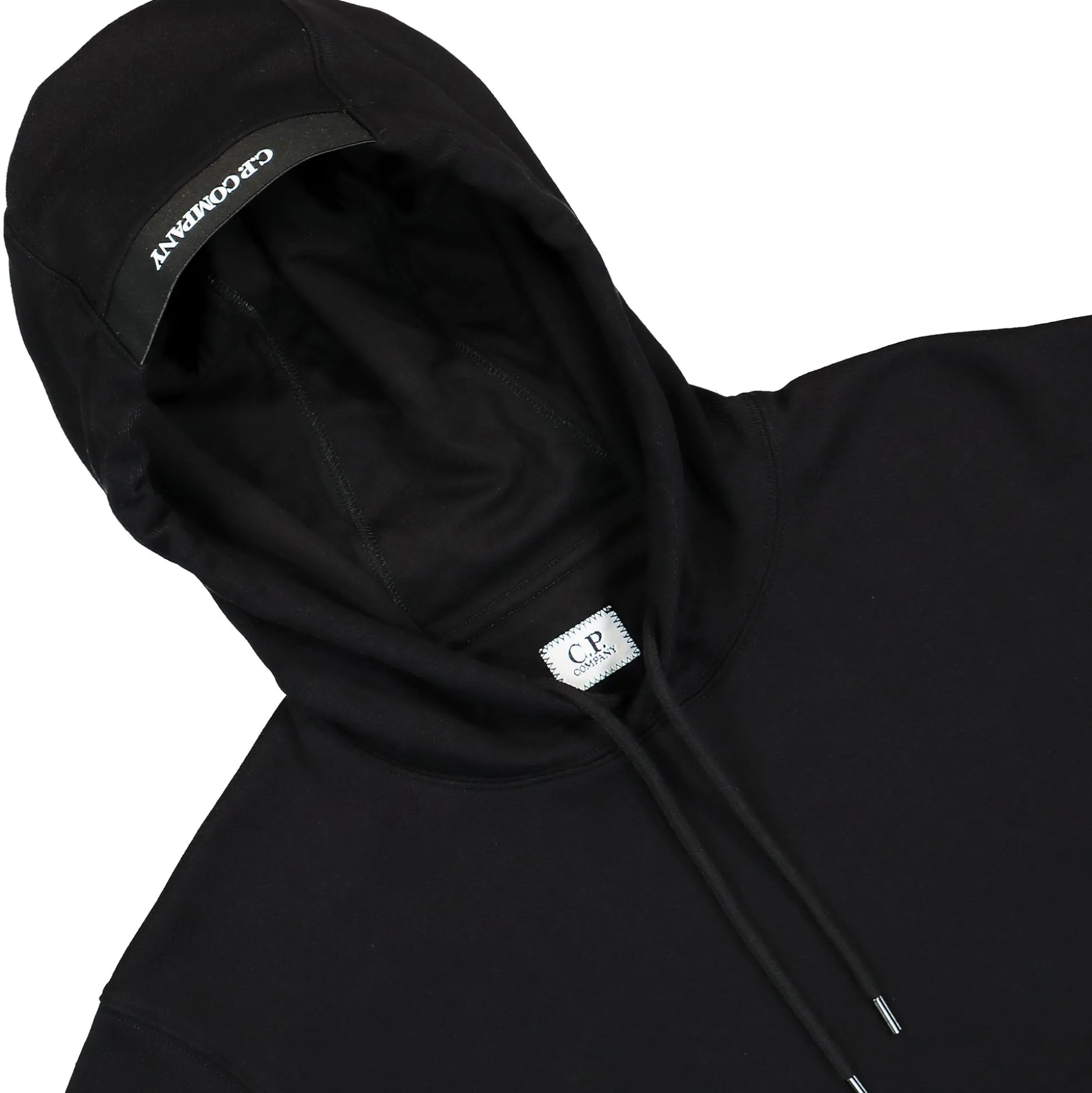 Hot Diagonal Raised Fleece Lens Hooded Sweatshirt Sweatshirts & Hoodies
