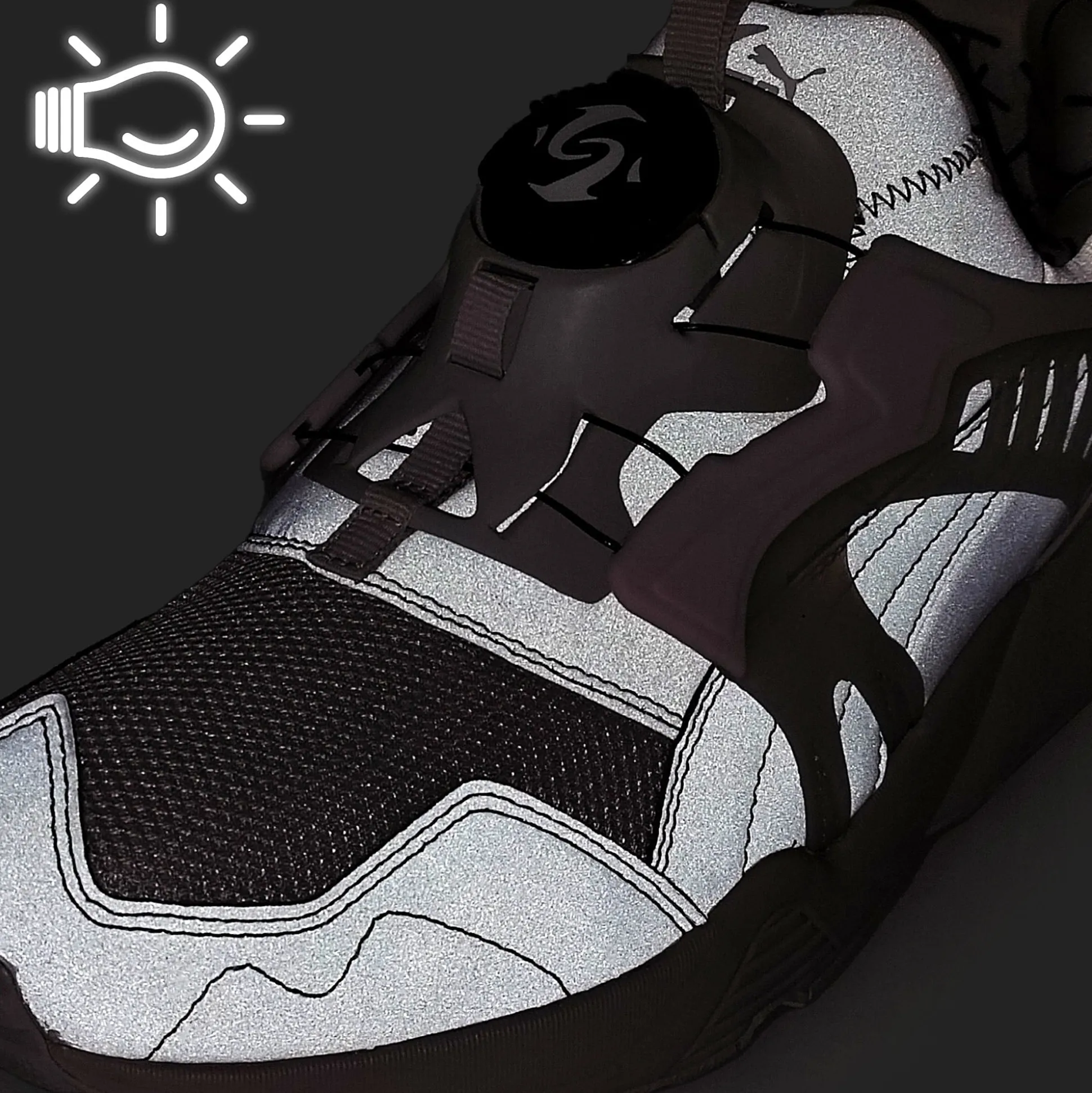 Store Disc Blaze Reflective Low Tops|Retro & Running