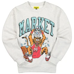 Outlet Dunking Cat Crewneck Sweatshirt Sweatshirts & Hoodies