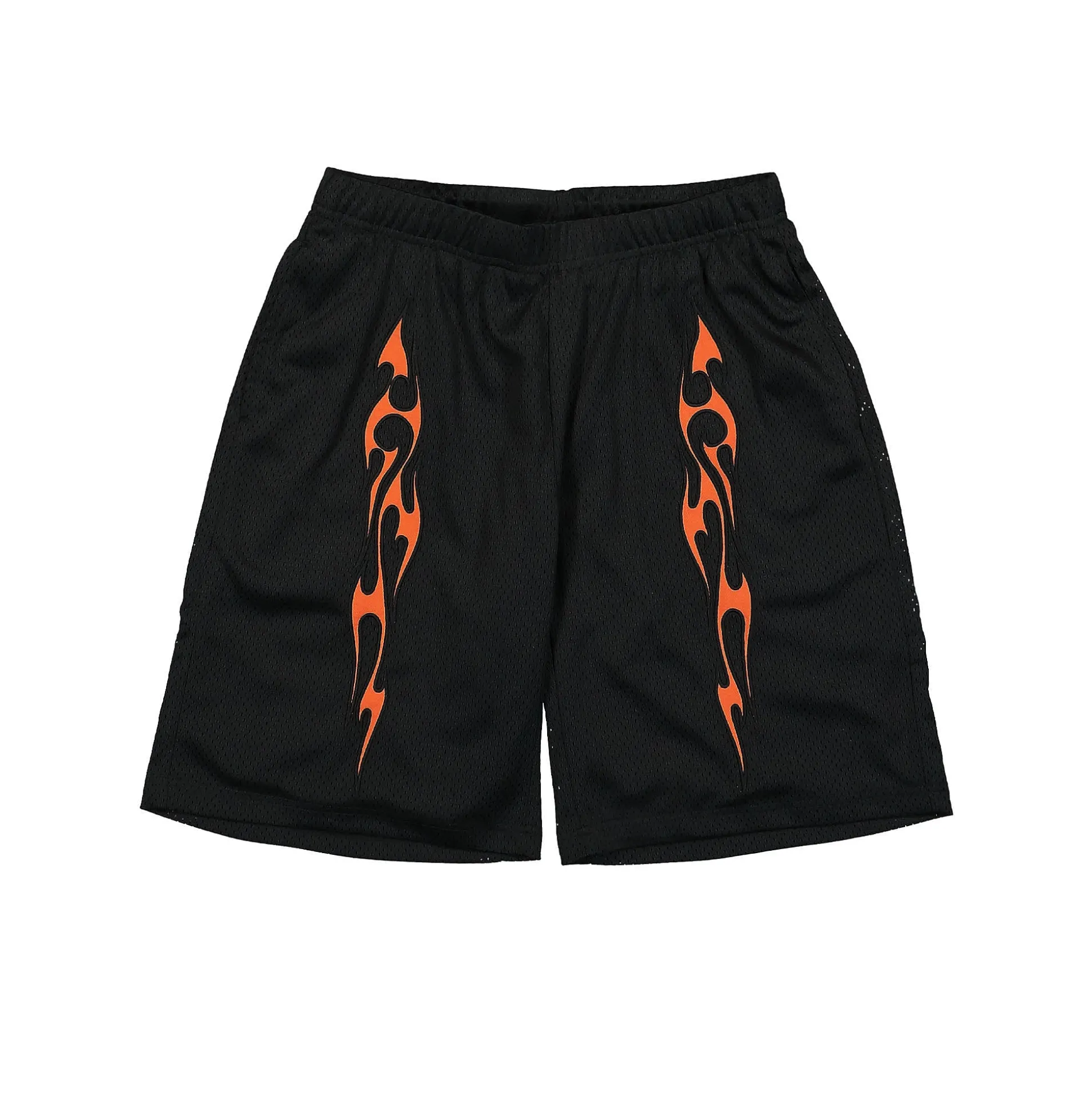Fashion Flame Mesh Shorts Pants & Shorts