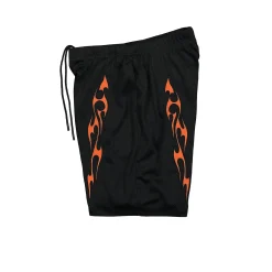 Fashion Flame Mesh Shorts Pants & Shorts