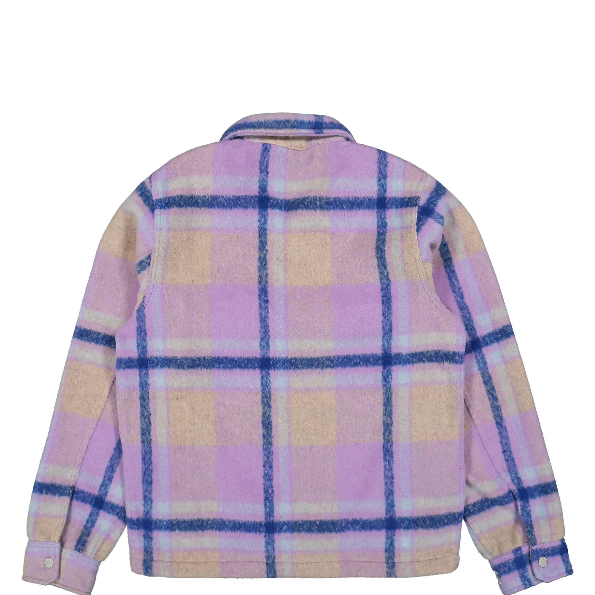 Cheap Folklore Plaid Work Jacket Jackets & Coats