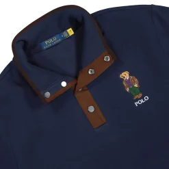 Best Long Sleeve Polo Bear Fleece Sweatshirt Sweatshirts & Hoodies