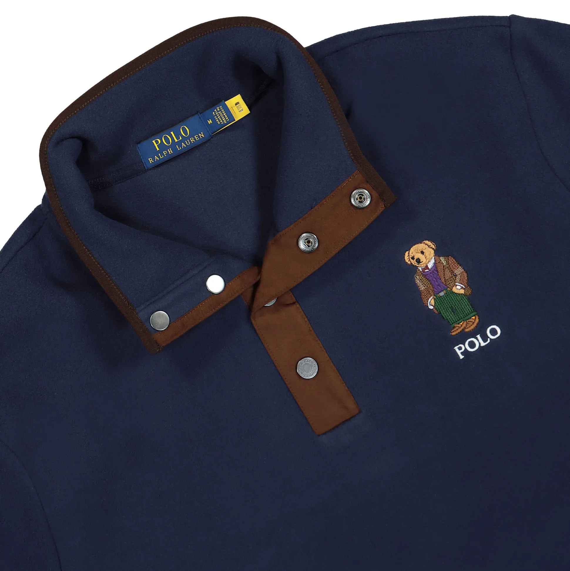 Best Long Sleeve Polo Bear Fleece Sweatshirt Sweatshirts & Hoodies