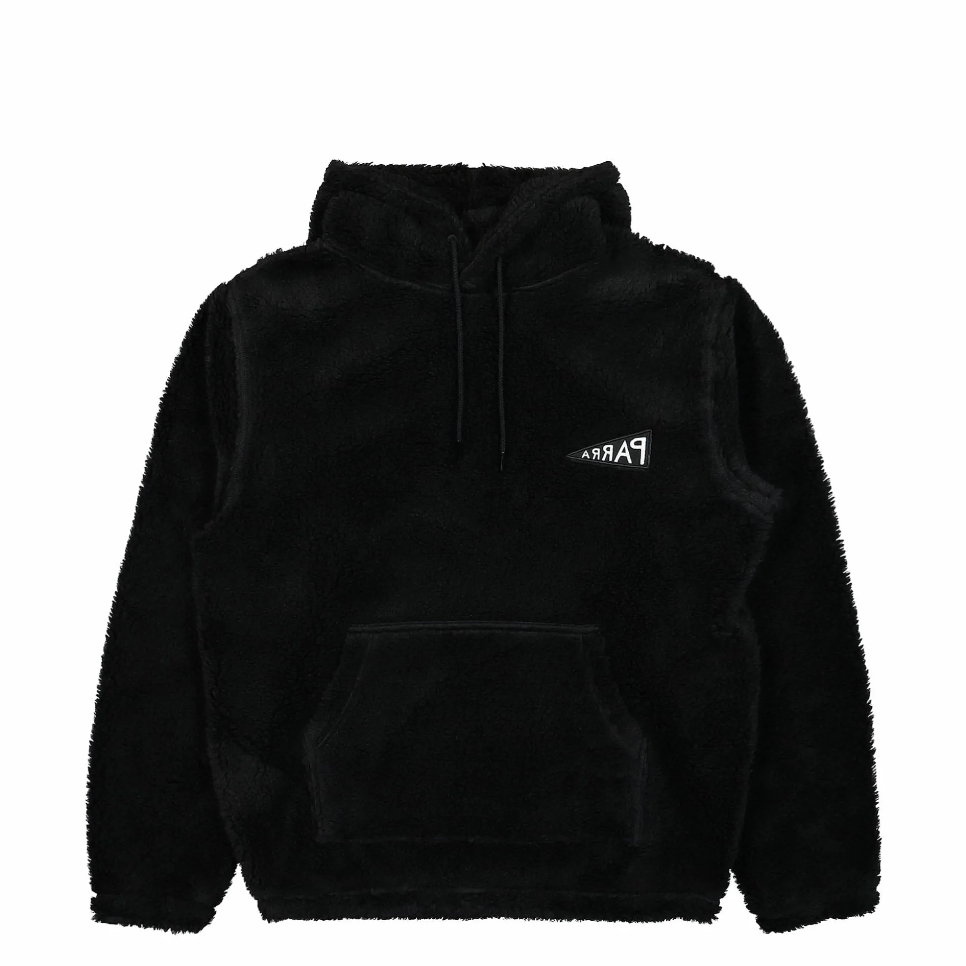 Fashion Mirrored Flag Logo Polar Fleece Hooded Pullover Sweatshirts & Hoodies