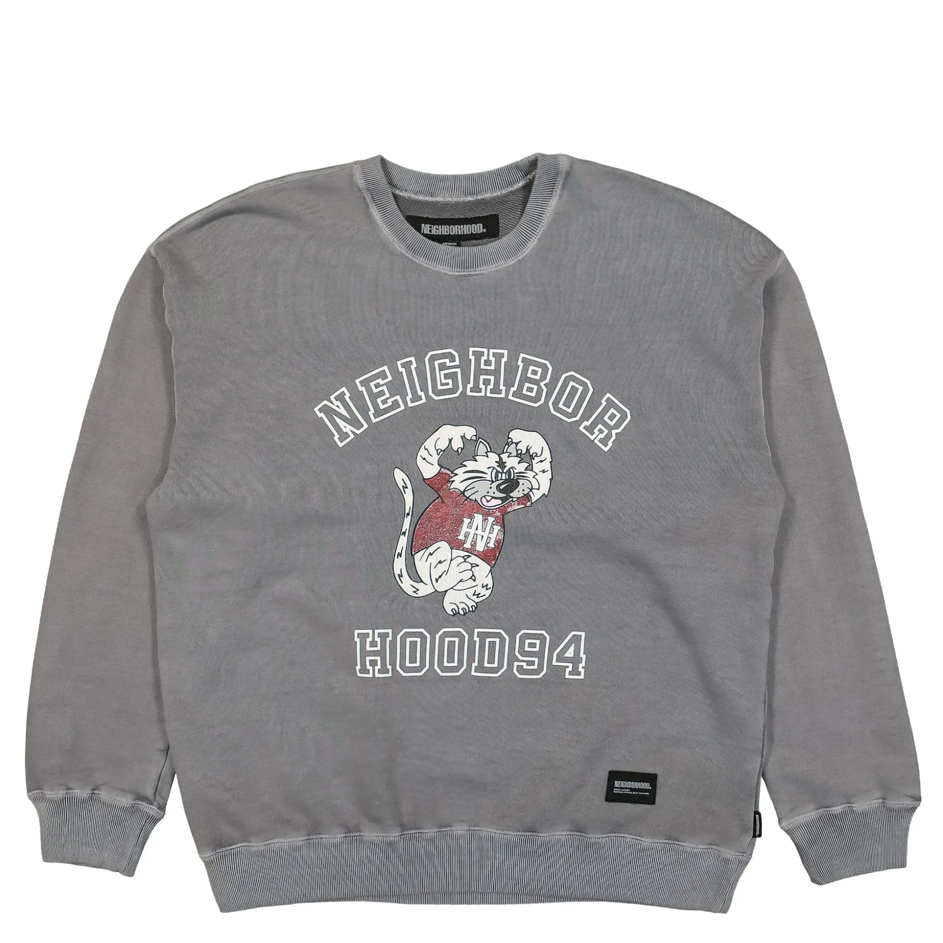 New Pigment Dyed Sweat Shirt LS Sweatshirts & Hoodies