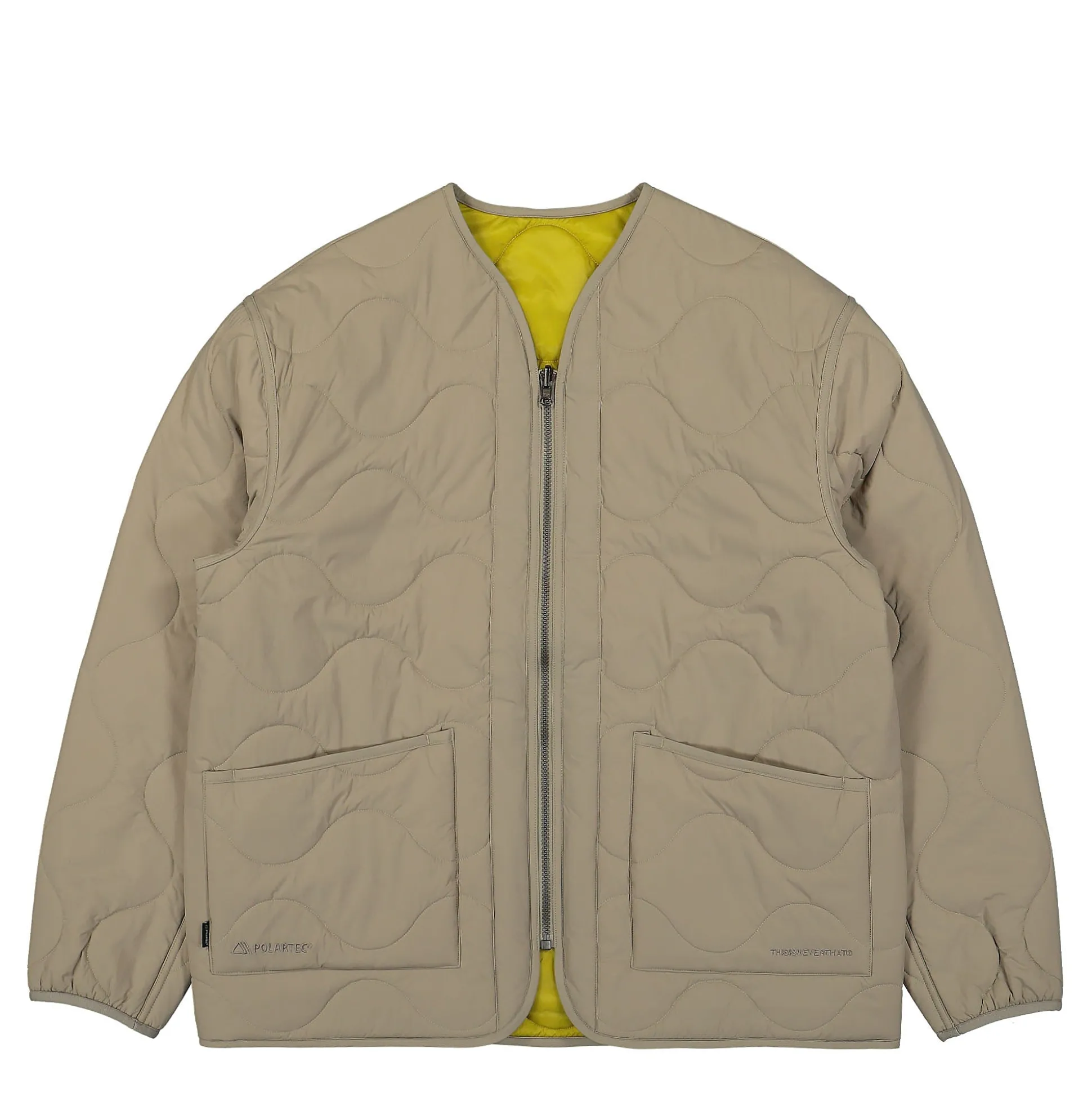 Hot POLARTEC Reversible Quilted Jacket Jackets & Coats