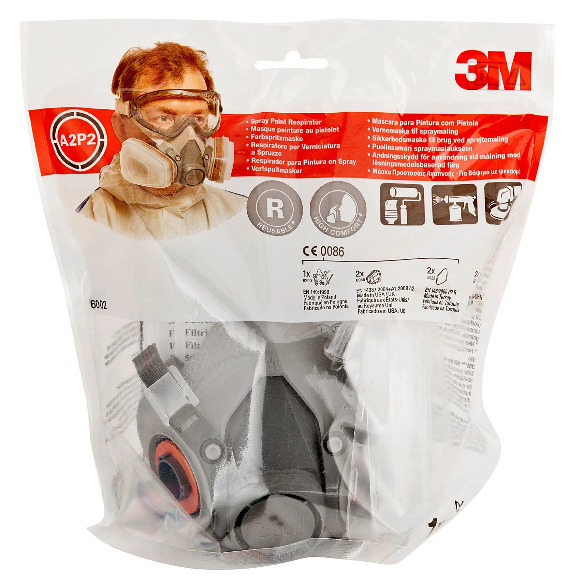 Cheap Respirator Mask 6200 A2-P2 Protection