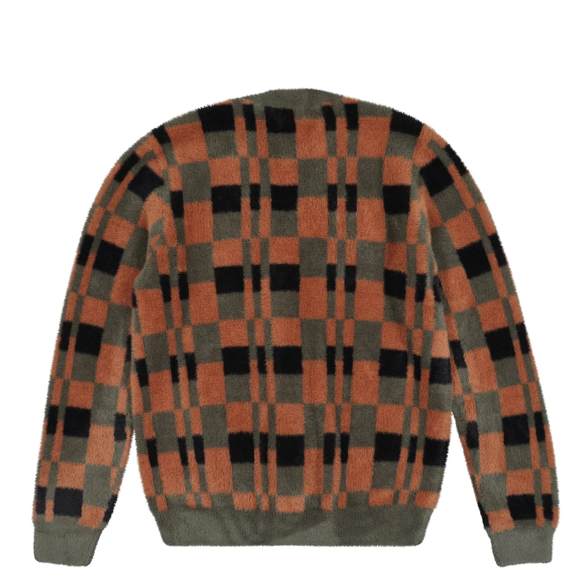 Discount Textured Chequerboard Cardigan Sweatshirts & Hoodies
