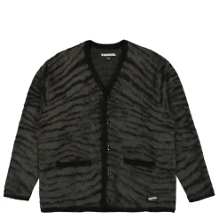 Sale Tiger Pattern Mohair Cardigan Sweatshirts & Hoodies
