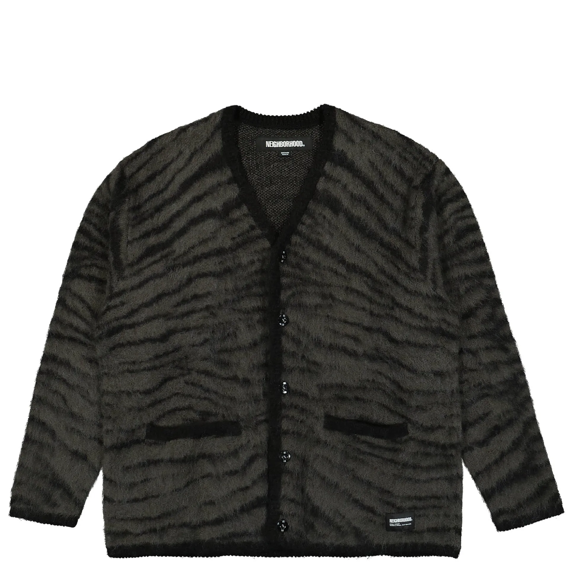 Sale Tiger Pattern Mohair Cardigan Sweatshirts & Hoodies