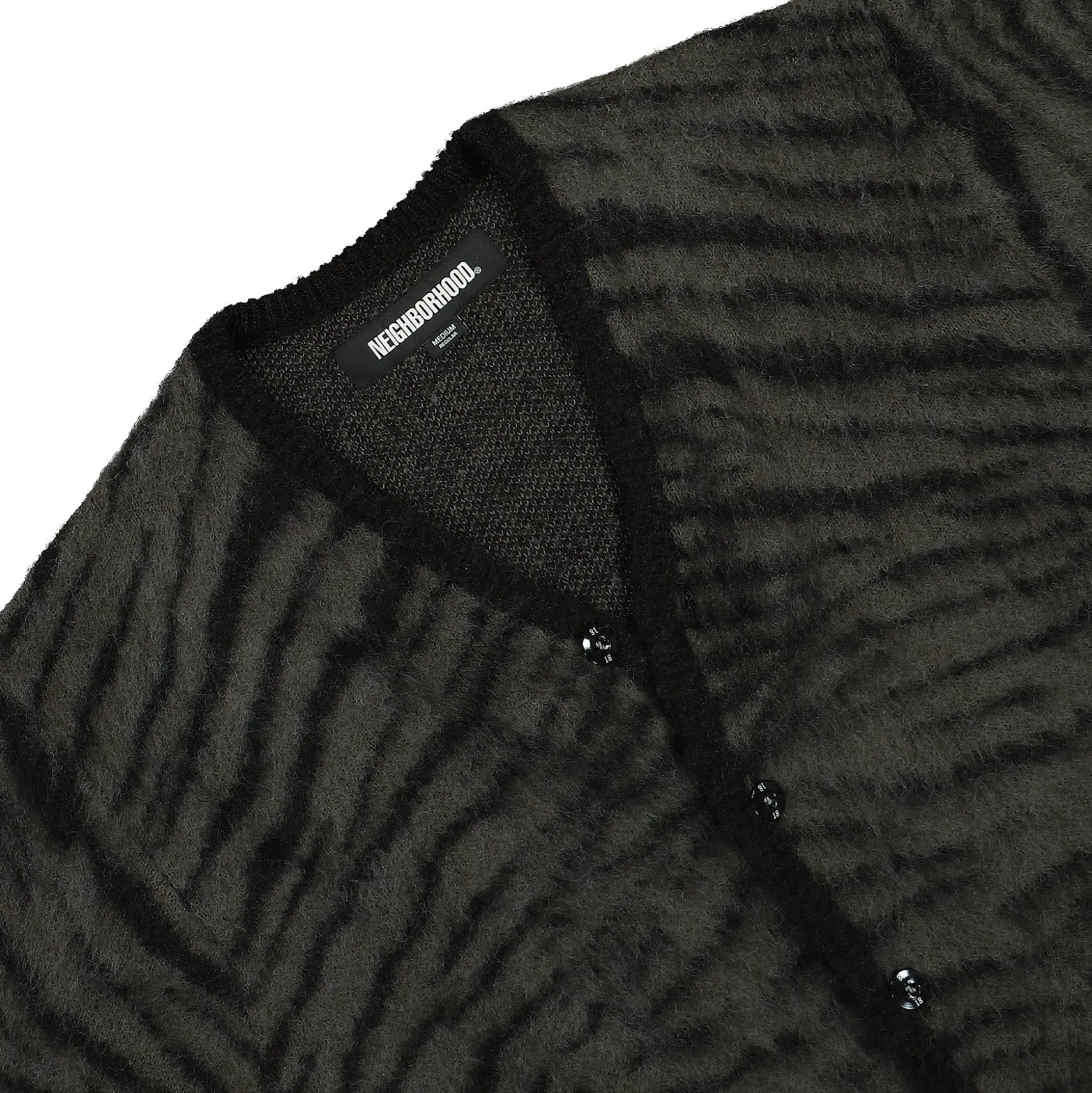 Sale Tiger Pattern Mohair Cardigan Sweatshirts & Hoodies