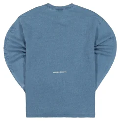New Washed Knit Denim L/S Tee T-Shirts & Long Sleeves