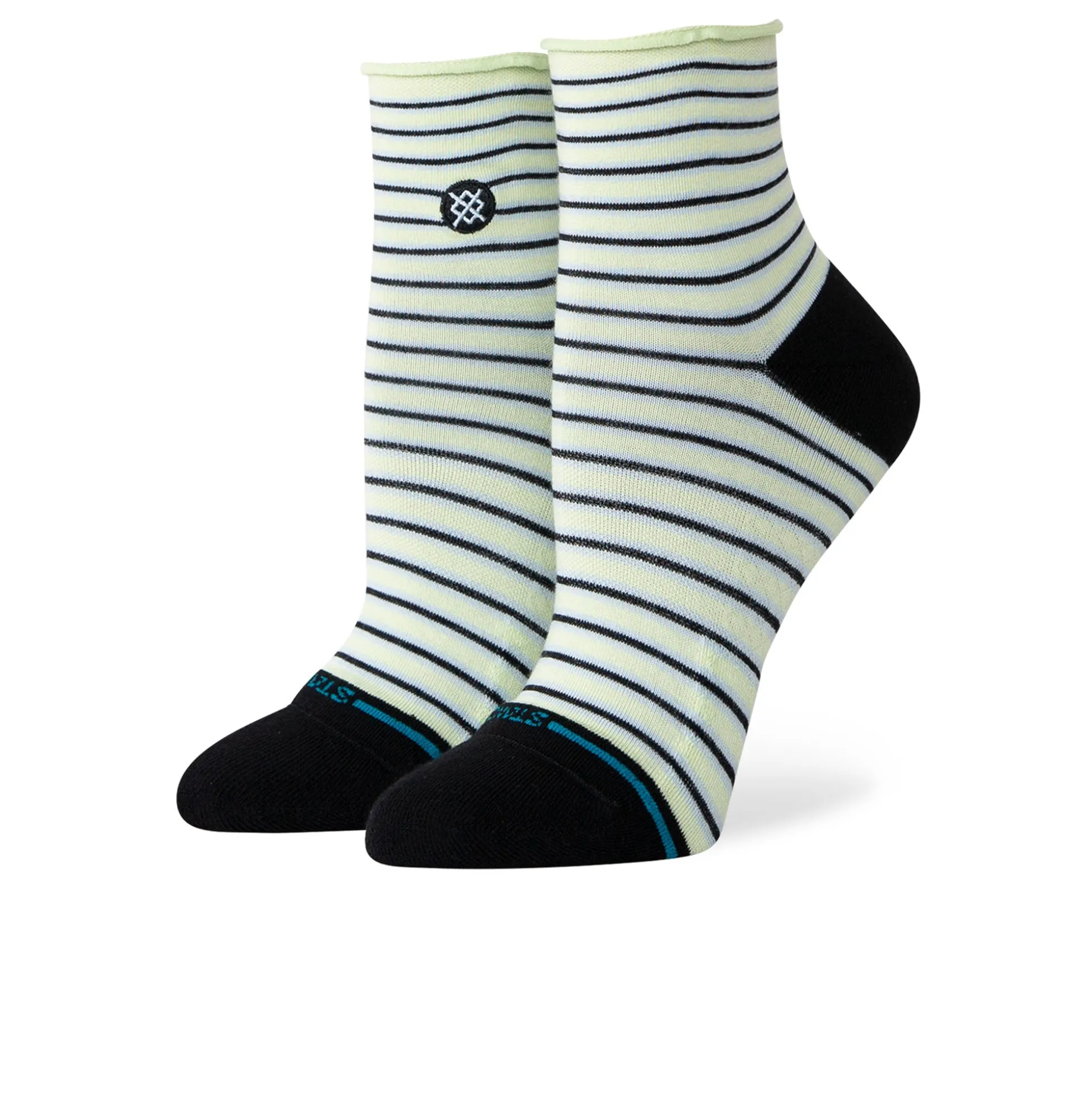Online Wmns Blue Fade Quarter Socks Women Socks & Underwear