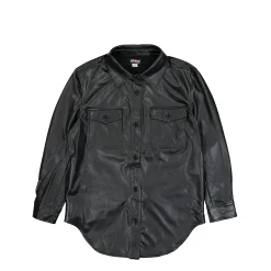 Cheap Wmns Go Nicole PU Leather Shirt Women Shirts