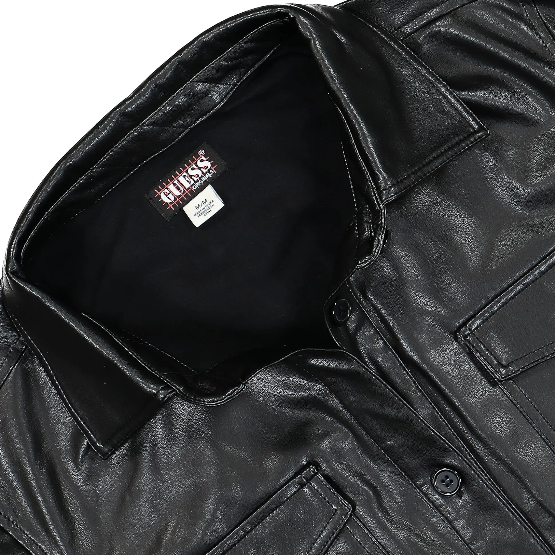Cheap Wmns Go Nicole PU Leather Shirt Women Shirts